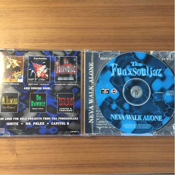 説明不要レア！【 FUNXSOULJAZ / NEVA WALK ALONE 】G-RAP 98年CA産
