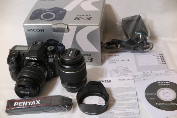 PENTAX K-3 ペンタックス 18-55mm 55-200mm WR Wズーム完動品