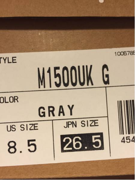 【NEW】ニューバランスM1500UK Gオリジナルカラー復刻モデル26.5