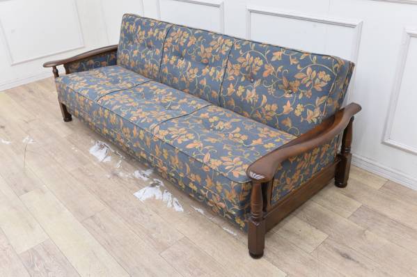カリモク家具 コロニアル シングルソファ 肘付 カリモクのソファベッド 