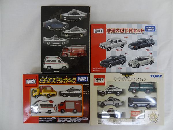 開封含 トミカ 栄光のGTR，緊急車両5，スーパーポリスカー[梱0.1