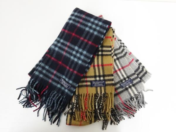 ◇Burberrys バーバリー マフラー 3本セット 100%カシミヤ◇f051