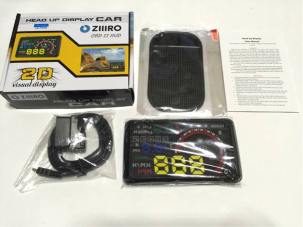 HUD ヘッドアップディスプレイ : 5.5インチ OBD - 大画面 ディスプレイ 