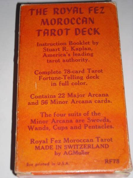 Royal Fez Moroccan Tarot - DECK FEZ TAROT Rare タロットカード