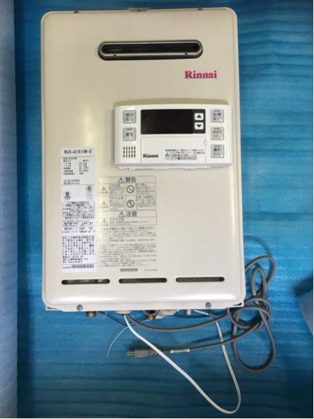 中古15年製リンナイ RUX-A1610W-E 都市ガス 給湯器 直渡可大阪 【公式