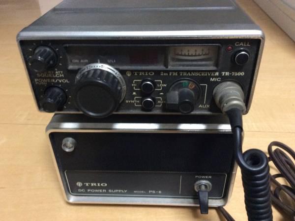 ☆TRIO トリオ 無線機 TR-7500＋安定化電源PS-6☆(モービル)｜売買され 
