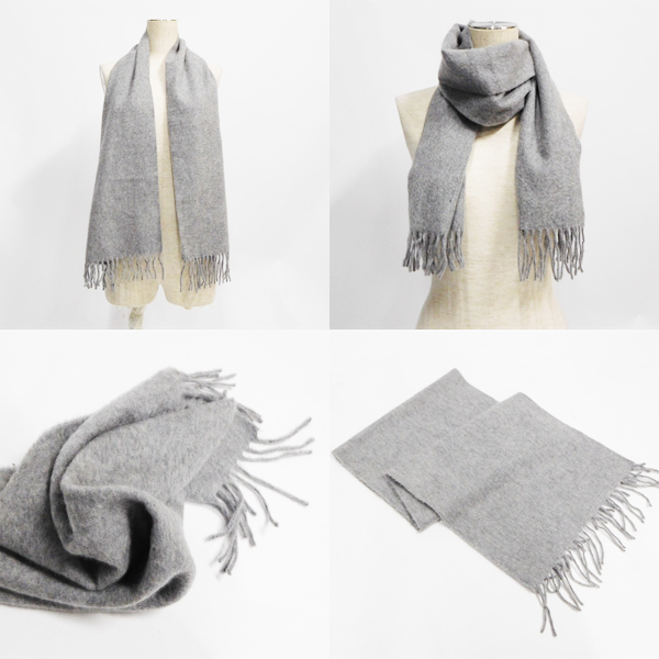 Demi-Luxe 美品高級BEAMSビームスシンプル無地カシミヤストール