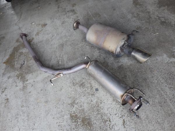 【中古】シビックタイプR　純正マフラー FD2 TypeR