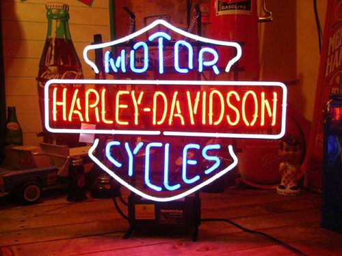 ネオンサイン Harley Davidson ネオン管 ハーレーダビッドソン 看板