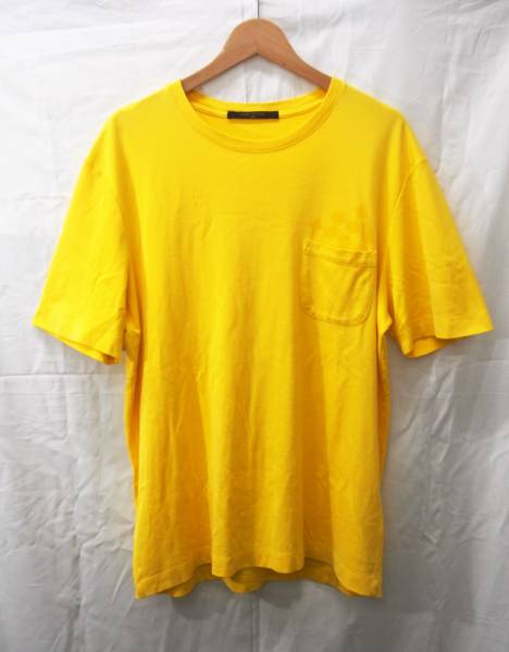 ★LOUIS VUITTON ルイ・ヴィトン ダミエ柄 Tシャツ イエロー L★
