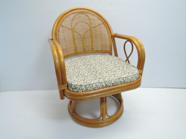 籐製　回転椅子 ラタンチェアー その1_1