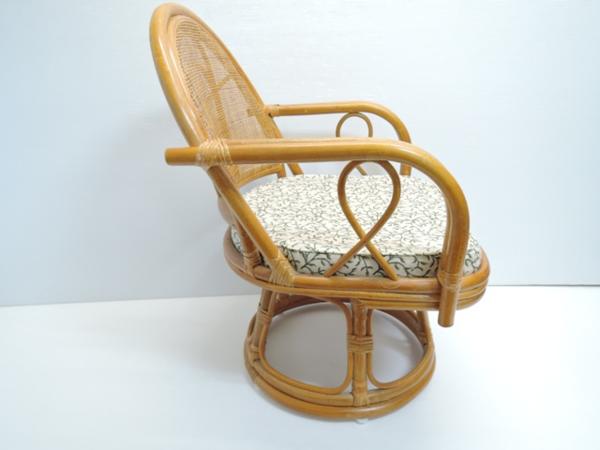 籐製　回転椅子 ラタンチェアー その1_4