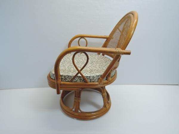 籐製　回転椅子 ラタンチェアー その1_5