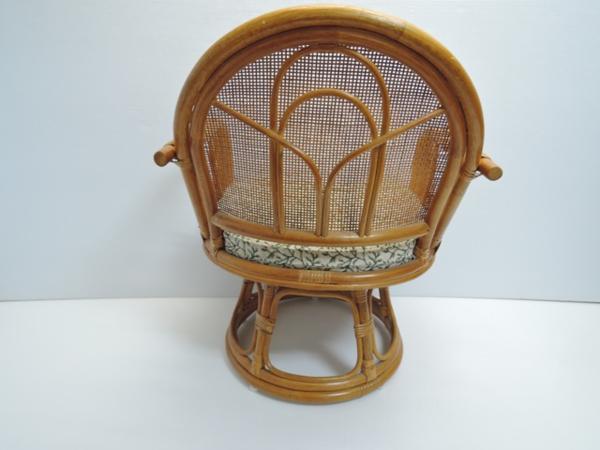 籐製　回転椅子 ラタンチェアー その1_6