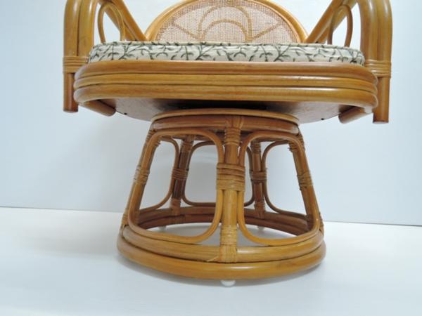 籐製　回転椅子 ラタンチェアー その1_7