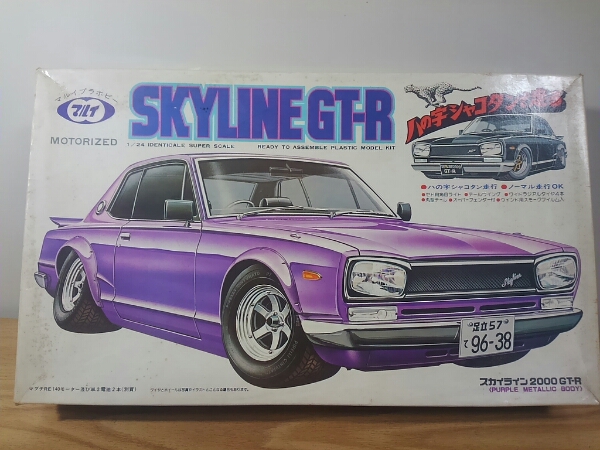 当時物 マルイ 1/24 スカイライン2000GT-R ハの字シャコタンで走る ハの