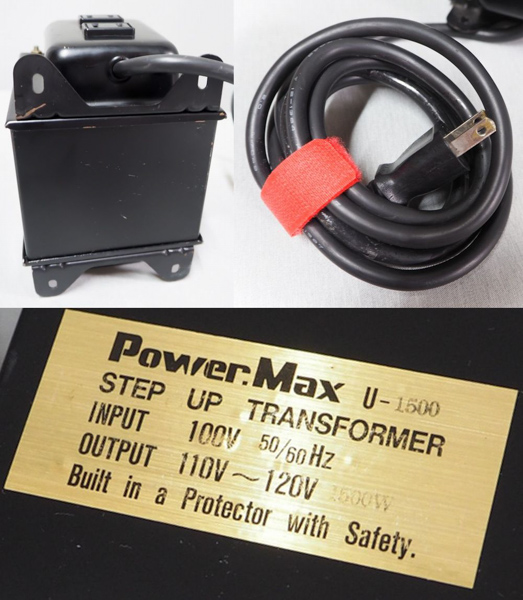 ノグチトランス☆電源変圧器☆Power Max☆U-1500☆(USED)(変圧器
