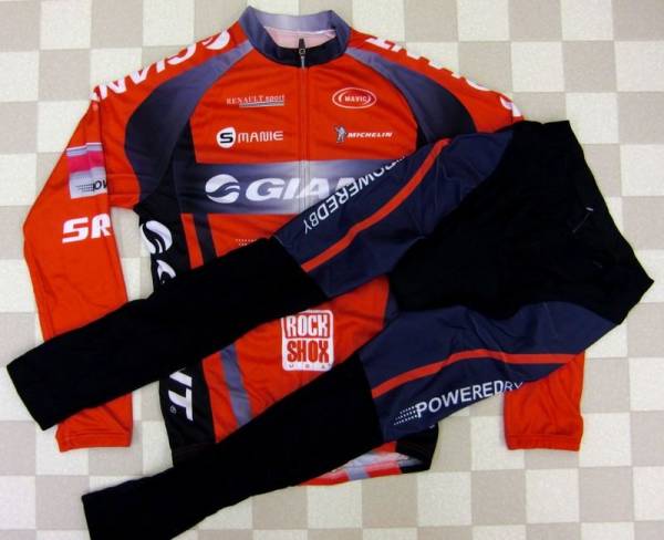 W-142◆秋冬裏起毛長袖サイクルジャージ◆SIZE選択可