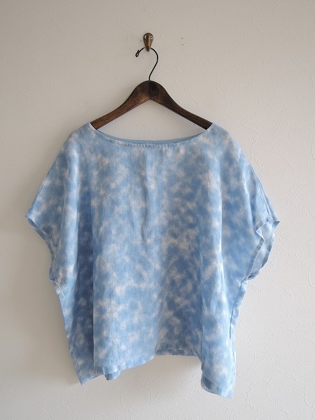 ネストローブ nest Robe *リネン幅広プルオーバーシャツ *麻0916