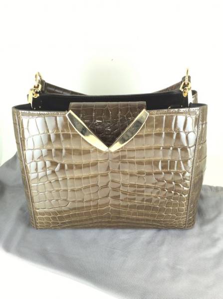 クロコダイル レザーバッグ クロコバッグ ワニ革 F07976