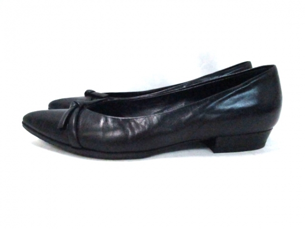 プラダ パンプス 36 1/2 レディース 黒 アウトソール張替済