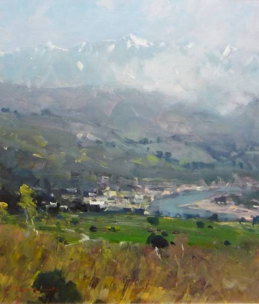 ◆山本巌　『越後三山』　一枚の繪作家　一枚の繪発行シール