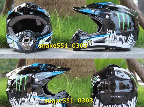 希少THOR オフロードヘルメット モンスターエナジー ゴーグル付き