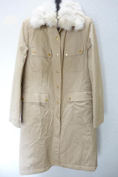 HARRODS ハロッズ 中綿 コート フォックス ファー付き 3 G47