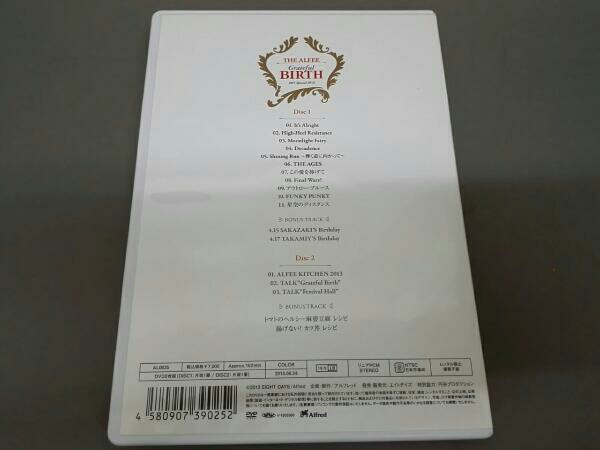THE ALFEE Grateful BIRTH 2013 Special DVD THE 【公式通販】