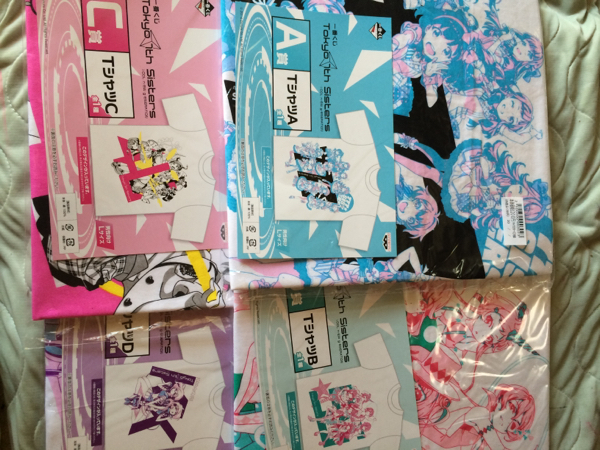 一番くじ Tokyo 7th Sisters A賞 B賞 C賞 D賞 Tシャツ セット b
