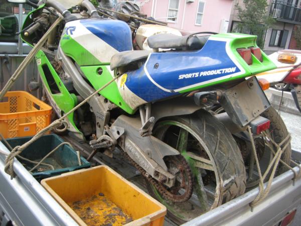 ZXR250　書類なし放置車両　ジャンク部品取り　3万円即決