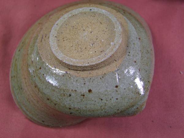 西岡小十 小次郎窯 絵唐津蛤形向付 5客