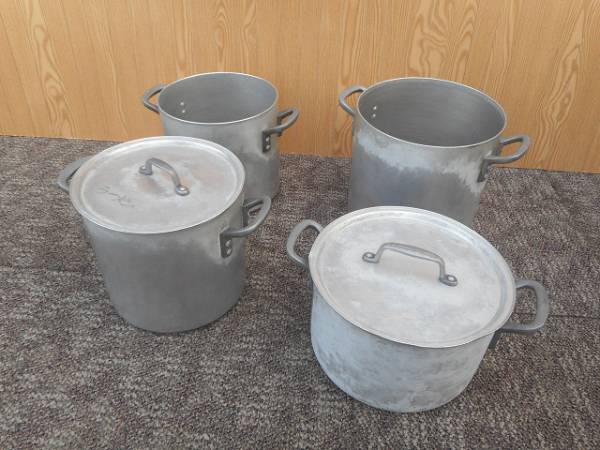 業務用 アルミ ずんどう鍋 4個セット■送料500円～