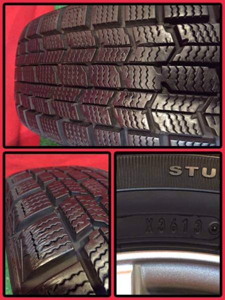 224. 155/65/14 超美品 2013年製 バリ山 スタッドレス 4本セット