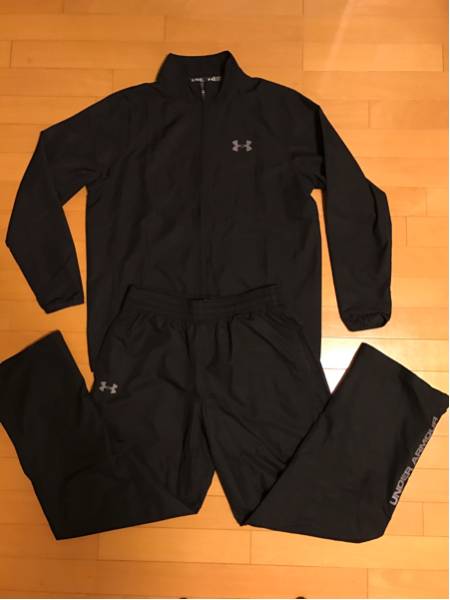 美品 アンダーアーマー UA クロスジャージ BLK 上下 XL 送510円