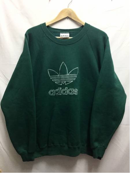 ADIDAS アディダス 90’S USA製 スウェット トレーナー M 緑