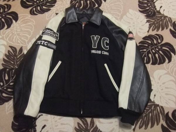 YeLLOW　CORN★牛皮ジャケット（黒系）LLサイズ