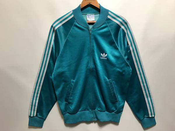 緑×白! 80s adidas ATP ジャージ USA製 M ビンテージ RUNDMC
