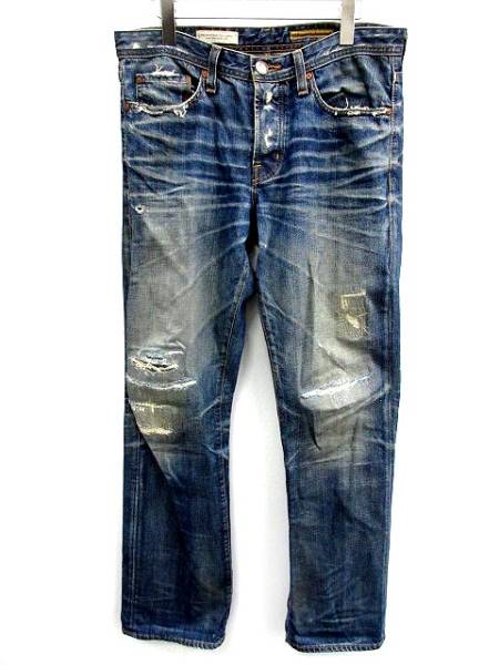 AG the protege パンツ デニム スリム ダメージ加工 32 青 AG デニム 