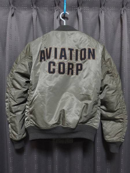 ☆AVIREX A.C.C. PATCHED MA-1 カスタム フライトジャケット M☆