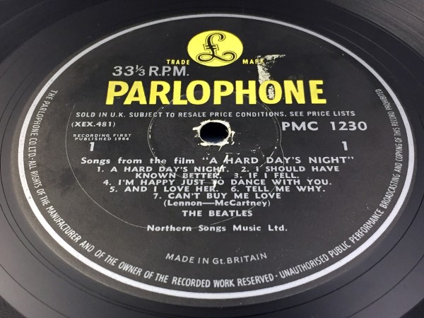 UK MONO オリジナル☆BEATLES / A HARD DAY'S NIGHT☆良音良盤