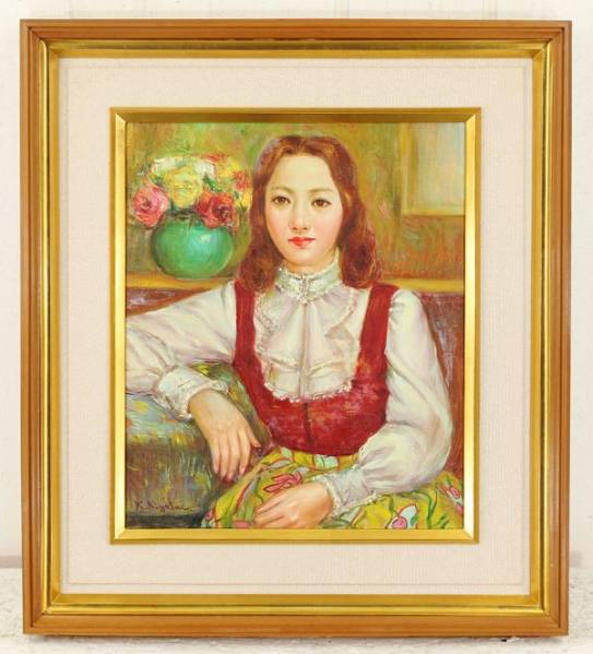 低価，新作登場 ☆絵画 油彩 油絵 諸沢吉美 「北信濃風景」 SM