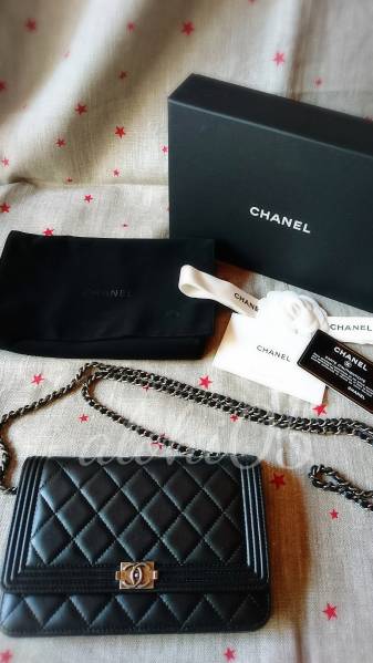 ボーイシャネル★チェーンウォレット黒★BOYCHANEL 国内購入