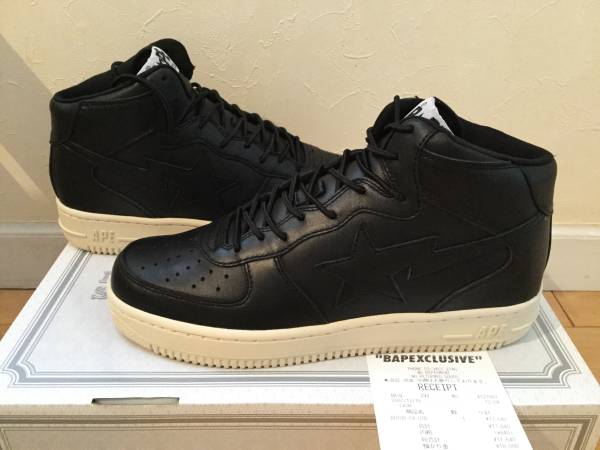 ★新品2007年製!必見レア! BAPE STA 黒 US10