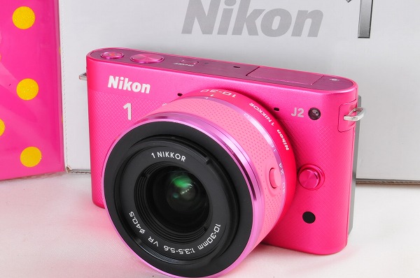 ☆チェリーピンク☆ニコン Nikon 1 J2 ☆新品級☆ 定番人気，最新作
