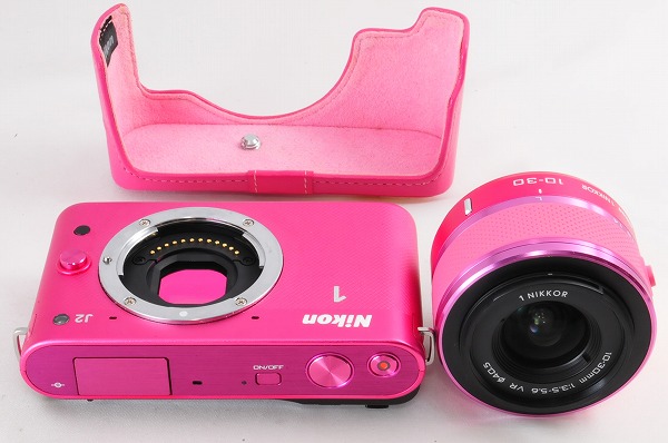 ☆チェリーピンク☆ニコン Nikon 1 J2 ☆新品級☆ 定番人気，最新作
