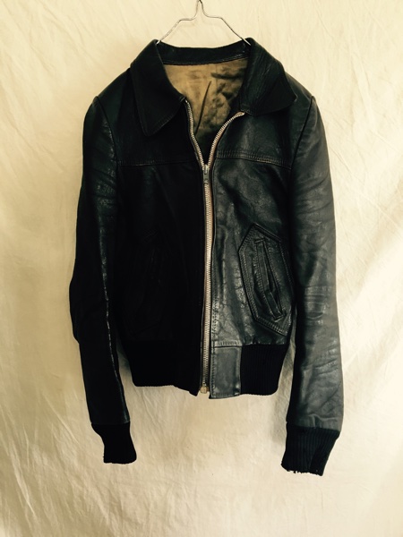 フランスビンテージワークレザージャケット50sマルジェラレア