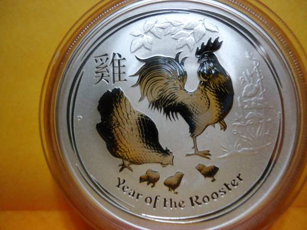 にわとり1オンス銀貨・2017・オーストラリア【送料80円】即決② 2017