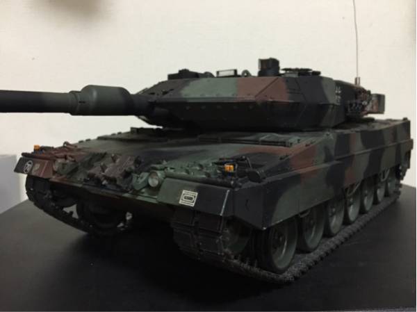 タミヤ製1/16サイズレオパルド2A6フルオペ ジャンク ベースに！ タミヤ