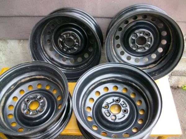 13インチ 6j 鉄 ホイール 4穴 PCD100 トヨタ 15インチ スチール